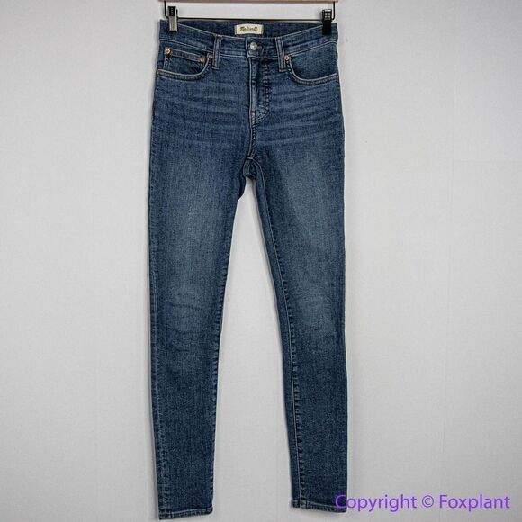 NEW Madewell Tall 9" Mid-Rise Skinny‎ Jeans in Heathfield Wash, 25T - Picture 3 of 16